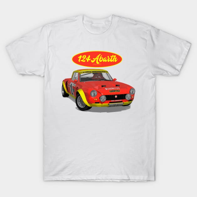 Abarth 124 2 T-Shirt by PjesusArt